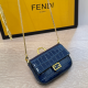 Blue Casual Letters Chains Bags