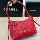 Red Casual Letters Zipper Bags