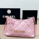 Pink Casual Letters Zipper Bags