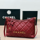 Red Casual Letters Zipper Bags