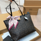 Dark Brown Casual Letters Patchwork Bags