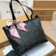 Black Casual Letters Patchwork Bags