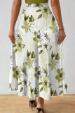 Blue Casual Print Loose Speaker Full Print Bottoms
