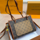Light Brown Casual Letters Patchwork Bags