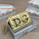 Gold Casual Letters Chains Bags