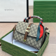 Brown Casual Letters Patchwork Bags