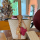 White Casual Letters Patchwork Bags
