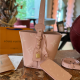 Pink Casual Letters Patchwork Bags