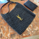 Black Casual Letters Zipper Bags
