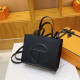 Black Casual Letters Patchwork Bags
