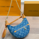 Blue Casual Letters Zipper Bags