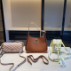 Brown Casual Hollow Out Bags