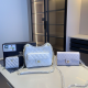 White Casual Letters Patchwork Bags