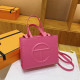 Rose Red Casual Letters Patchwork Bags