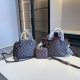 Brown Casual Plaid Patchwork Bags