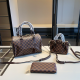 Brown Casual Plaid Zipper Bags