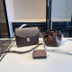 Brown Casual Plaid Patchwork Bags
