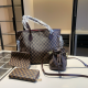 Brown Casual Plaid Patchwork Bags