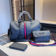 Grey Black Casual Letters Patchwork Bags