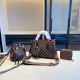 Brown Casual Plaid Patchwork Bags