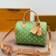 Green Casual Letters Zipper Bags