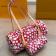Red Casual Polka Dot Zipper Bags