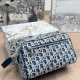 Blue Casual Letters Zipper Bags