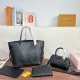 Black Casual Letters Zipper Bags