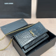 Black Casual Letters Chains Bags
