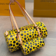 Yellow Casual Polka Dot Zipper Bags
