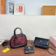 Black Red Casual Letters Zipper Bags