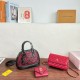 Red Casual Letters Zipper Bags