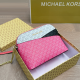 Rose Red Casual Letters Zipper Bags