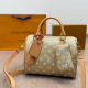 Golden Yellow Casual Letters Zipper Bags