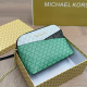 White Green Casual Letters Zipper Bags