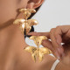 Gold Casual Butterfly Irregular Earrings