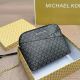 Black Casual Letters Zipper Bags