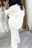 Yellow Casual Solid Color Strap Design Cardigan Collar Long Sleeve Three Pieces