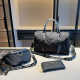 Black Casual Letters Zipper Bags