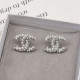 Silver Daily Letters Pearls Decor Earrings