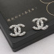 Silver Daily Letters Pearls Decor Earrings