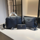 Black Casual Letters Zipper Bags