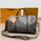 Dark Green Casual Letters Zipper Bags