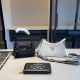 White Black Casual Letters Zipper Bags