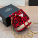 Red Casual Leopard Print Chains Bags