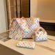 White Casual Letters Patchwork Bags