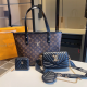 Black Brown Casual Letters Patchwork Bags