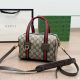 Khaki Casual Letters Zipper Bags