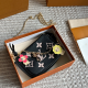 Black Casual Letters Zipper Bags