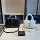 Black And White Casual Letters Zipper Bags